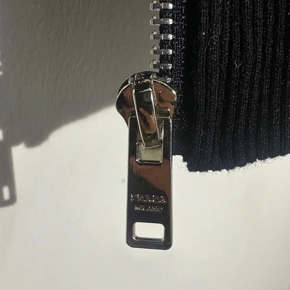 Prada Black Jacket with Red Stripe - Picture 5 of 8